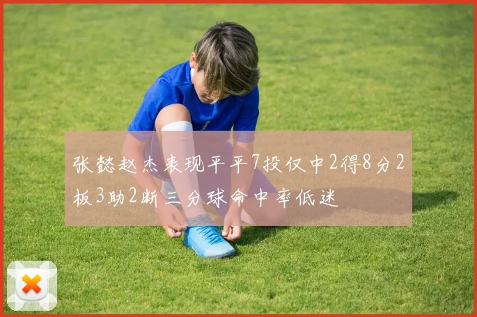 张懿赵杰表现平平7投仅中2得8分2板3助2断三分球命中率低迷